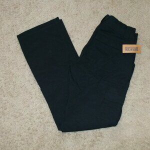 Women's Mid-Rise Bootcut black Cargo Pants - size 2